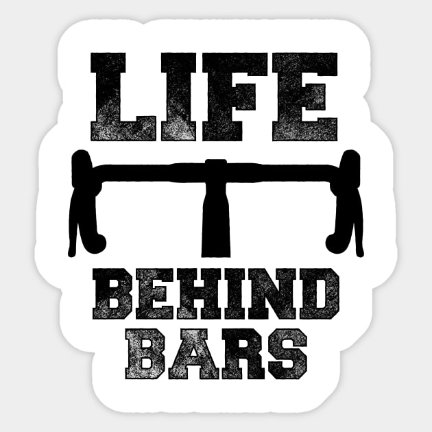 Life Behind Bars Bicycle Tshirt Sticker by zurcnami